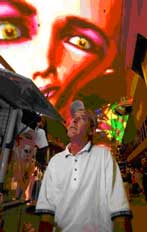 LED screen at Fremont Street in Las Vegas