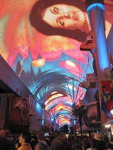 Fremont street in Las Vegas 