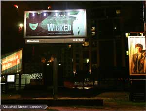 Magink billboard (Vauxholl Cross, London)