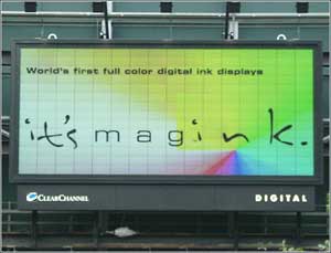Magink billboard of Clear Channel