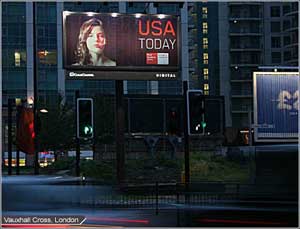 Magink billboard (Vauxholl Cross, London)