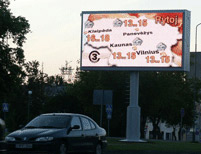 Advertizing LED screens
