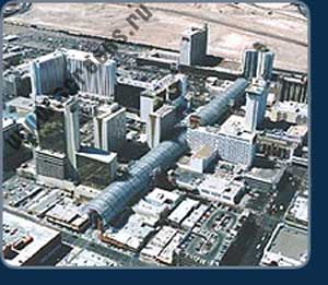 Layout of: Fremont street in Las Vegas
