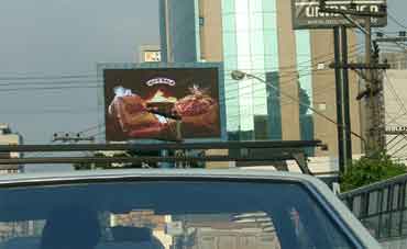 Informational video displays in San-Paolo (Brasil)
