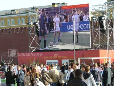 Rental LED screen at the Red Square (Moscow)