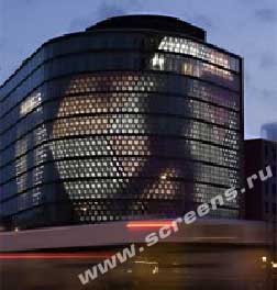 Germany. Sony Center's media-facade in Berlin