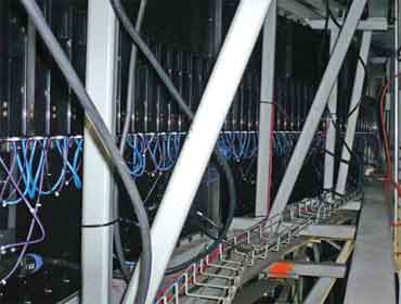 In a rare look from behind the LED facade