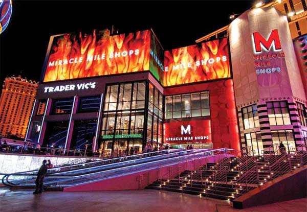 Miracle Mile Shops LED media façade