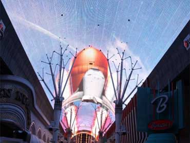 LED screen in Freemont street