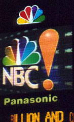 NBC tv-Bildschirm