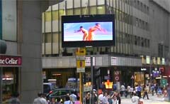 Grand écran de la publicité électronique