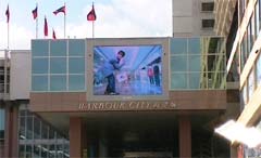 Grand écran électronique de la publicité de plein air
