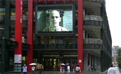 Grand écran vidéo pour publicité de plein air au bâtiment